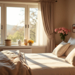 Chambre d'hôtel en Bretagne avec lumière naturelle